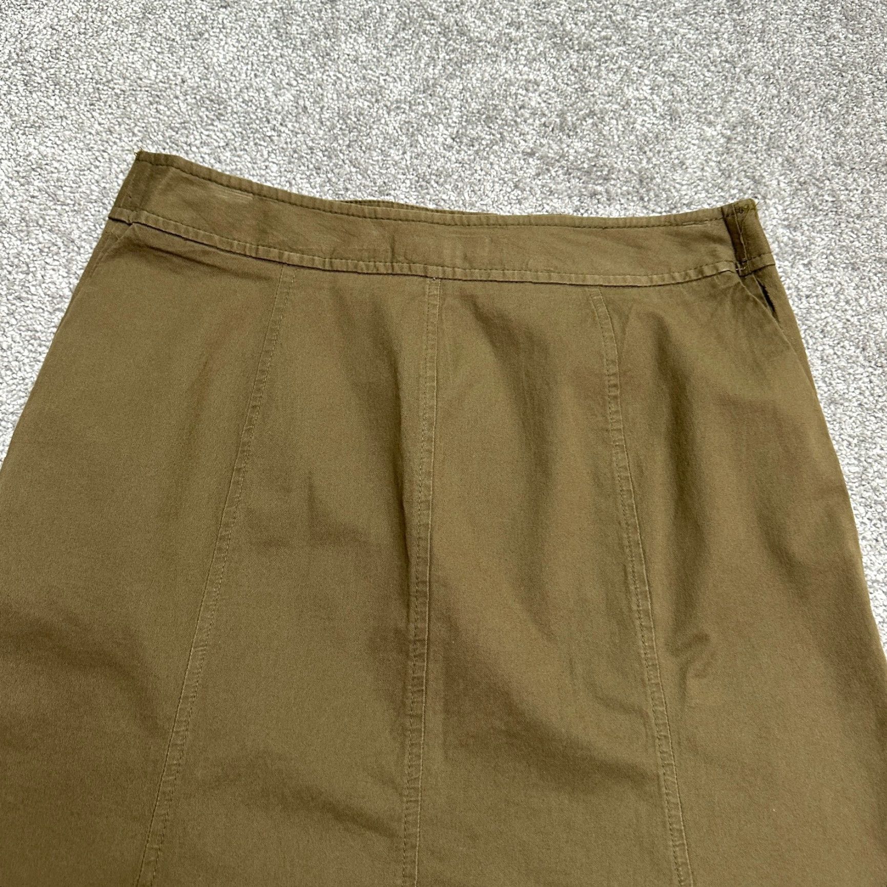 Ann Taylor Ann Taylor Skirt Petites 4P Brown Knee Length Mermaid Stretch Women Size 27" / US 4 / IT 40 - 4 Thumbnail