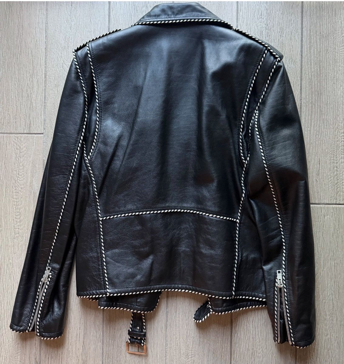 Celine Collectors! Braided Perfecto Leather Jacket 54 Saint Laurent Size US L / EU 52-54 / 3 - 7 Thumbnail