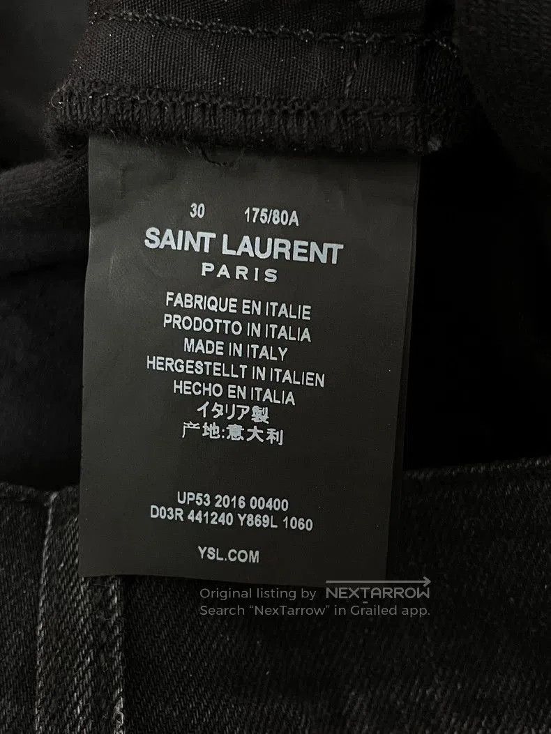 Saint Laurent Paris Saint Laurent Paris Straight Denim Jeans. Size US 30 / EU 46 - 5 Thumbnail