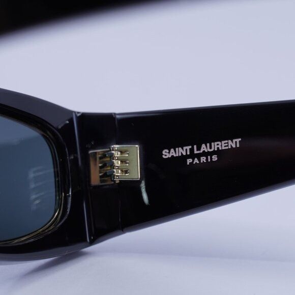 Saint Laurent Paris 🕶️ New Saint Laurent SL M140 RIM 001 Black Sunglasses Size ONE SIZE - 8 Thumbnail