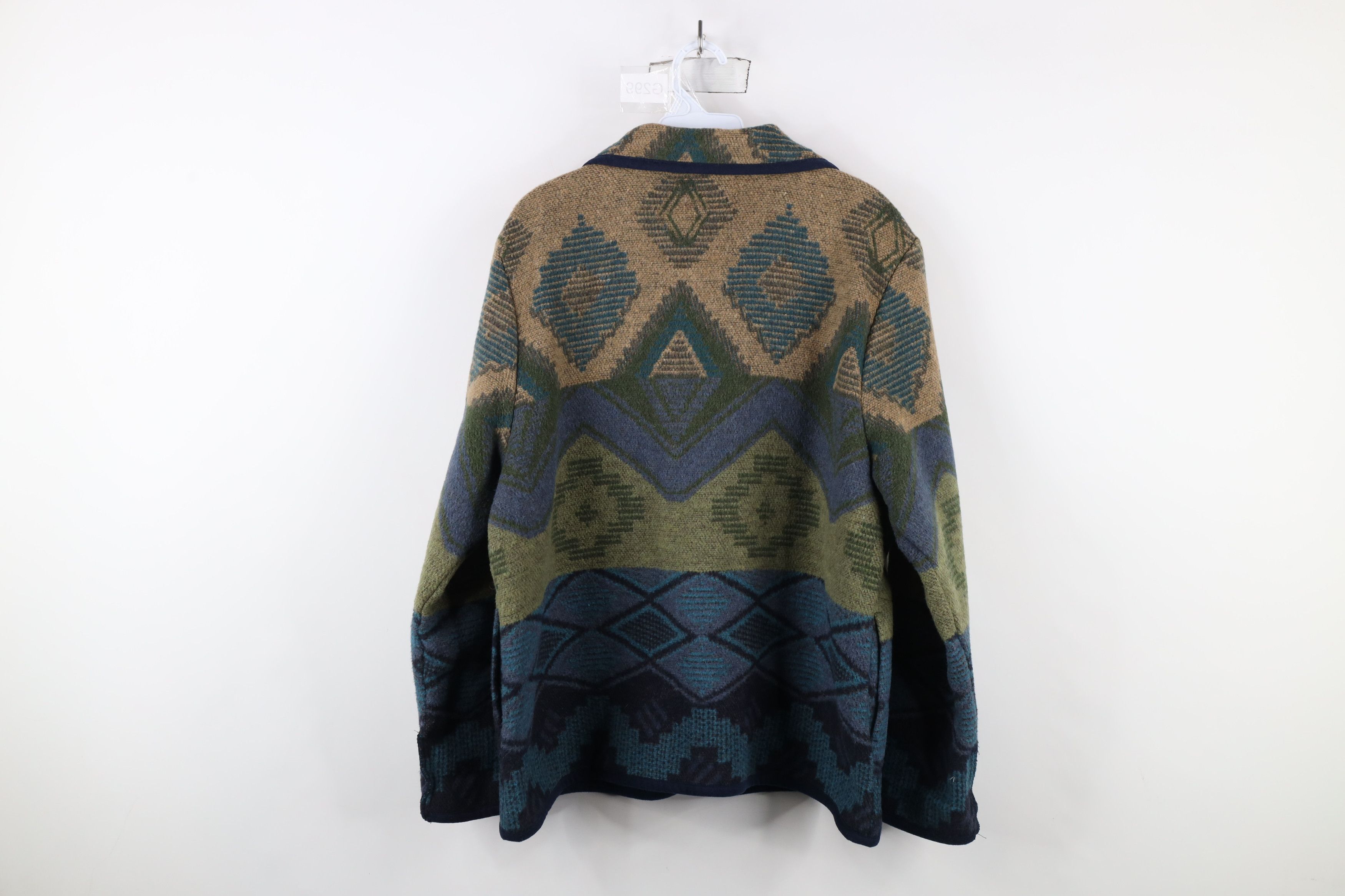 Vintage Vintage 90s Streetwear Southwestern Blanket Button Jacket Size L / US 10 / IT 46 - 8 Thumbnail