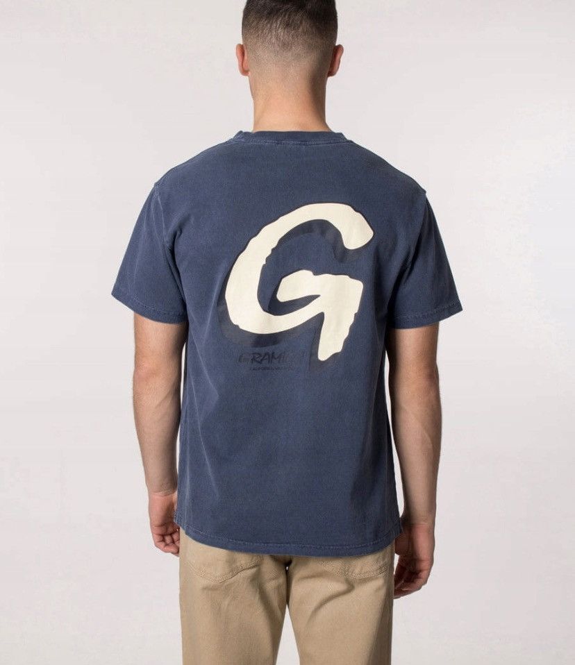 Gramicci × Japanese Brand GRAMICCI T-SHIRT NAVY WITH PRINT Size US XS / EU 42 / 0 - 2 Thumbnail