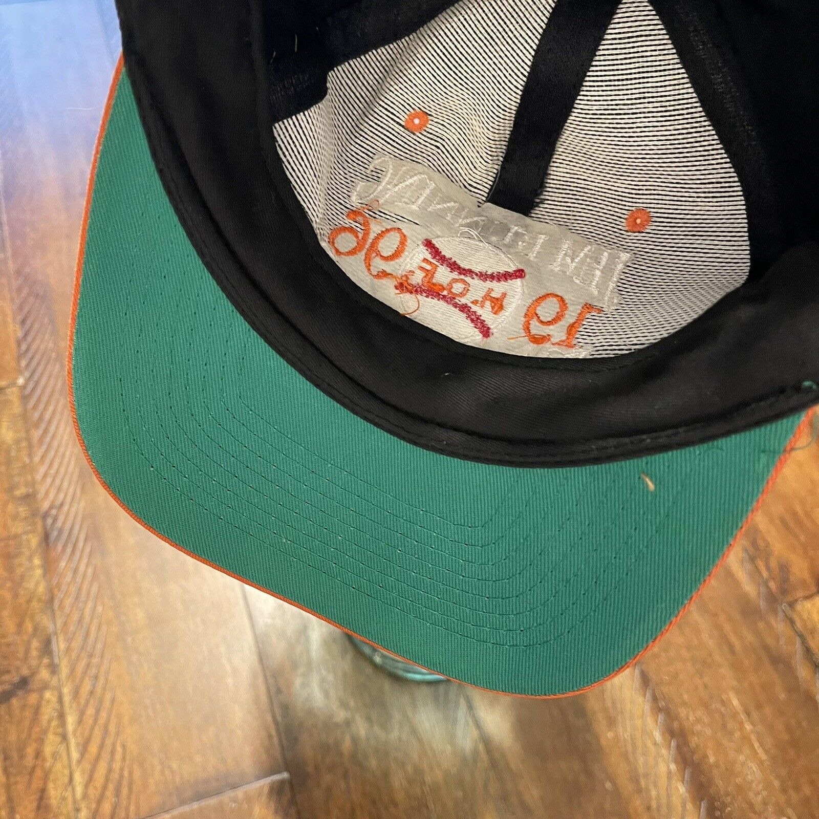 Vintage Vtg 1996 Jim Bunning Earl Weaver Black Orange HOF Snapback Size ONE SIZE - 8 Thumbnail
