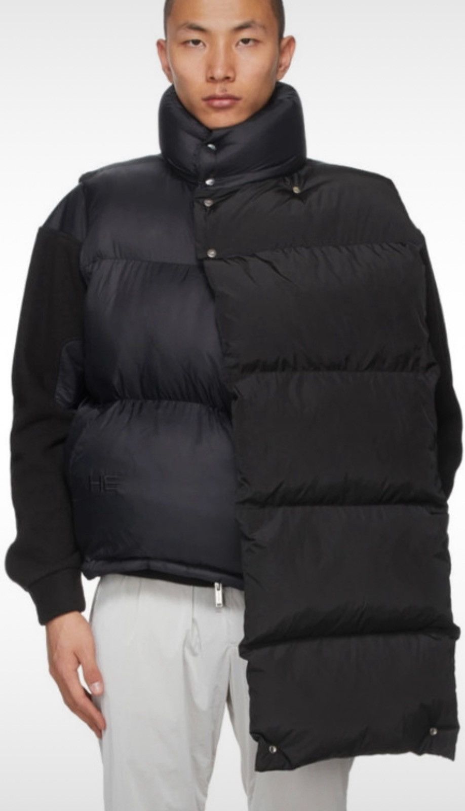 Heliot Emil Heliot Emil black padded sample asymmetric vest Size US L / EU 52-54 / 3 - 4 Thumbnail