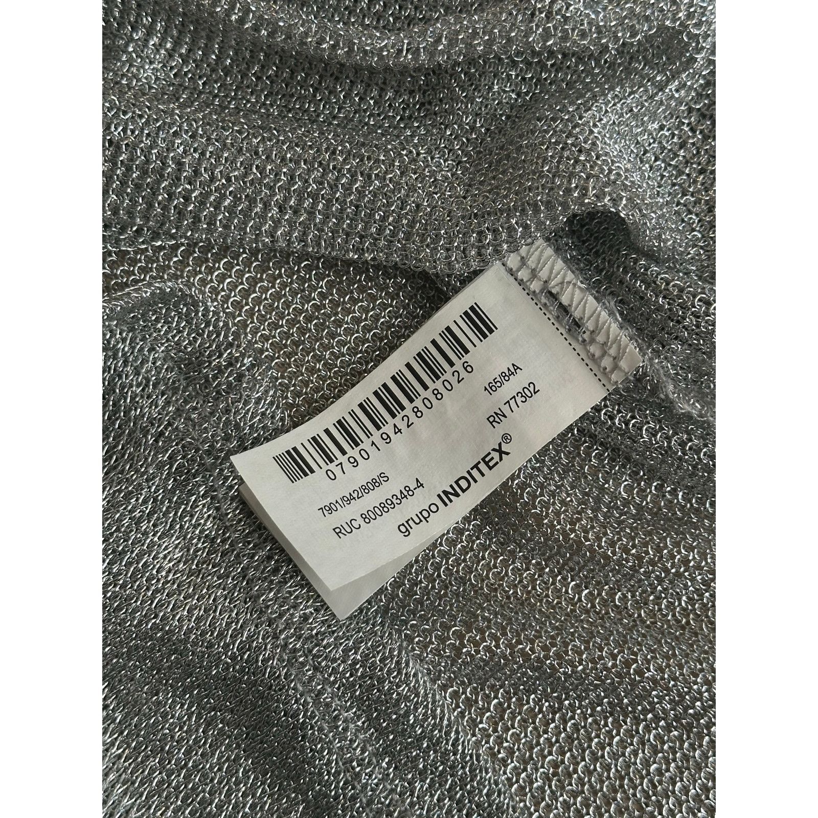 Zara Zara Gray Metallic Crewneck - Size S - Mint Size S / US 4 / IT 40 - 4 Thumbnail