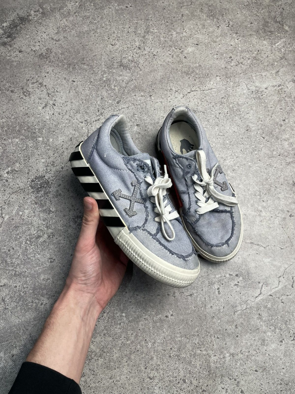 Off-White Off-White Vulcanized Low Sneakers Cotton size EU36 Size US 6 / IT 36 - 1 Thumbnail