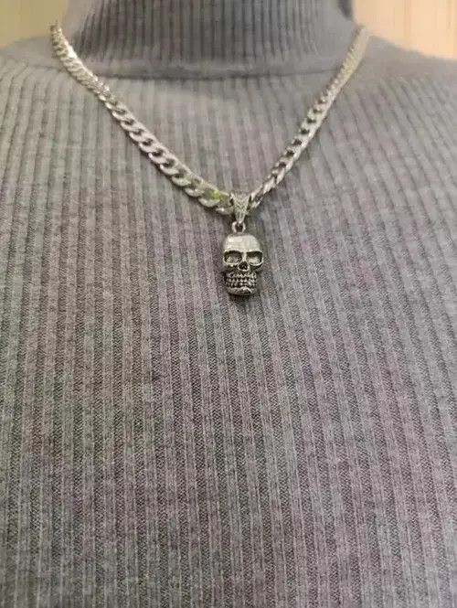 American Edition × Jewelry Skull Streetwear Necklace Chain Size ONE SIZE - 4 Thumbnail