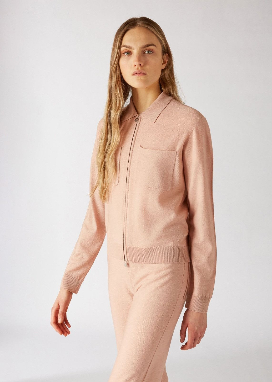 Loro Piana o1srvl11e0125 Valsesia Bomber Jacket in Pink Size S / US 4 / IT 40 - 5 Thumbnail