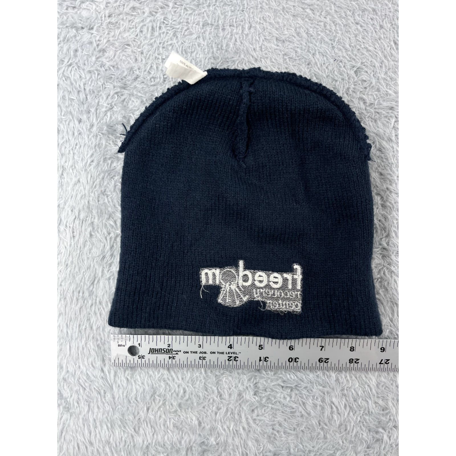 Port & Company Port & Company Beanie Hat Unisex Adults One Size Blue Acrylic Knit Embroider Logo Casual Knit Size ONE SIZE - 5 Thumbnail
