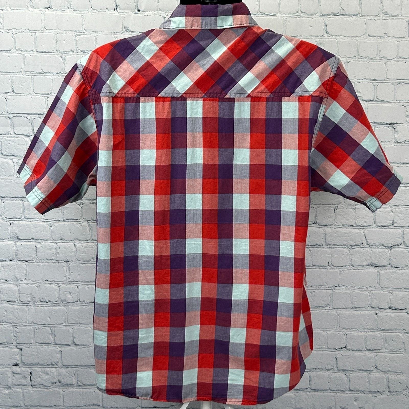 World Industries World Industries Button Front Shirt Red Check Plaid X-Large Size US XL / EU 56 / 4 - 3 Thumbnail