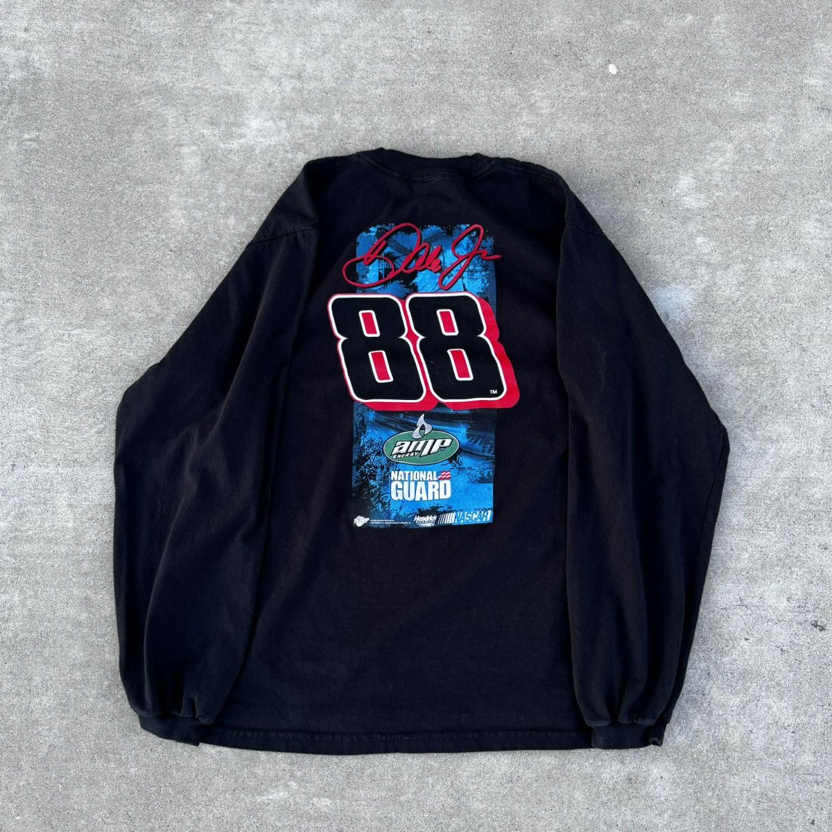 Harley Davidson × NASCAR × Stussy Vintage Y2K Black Nascar Dale Earnhardt Graphic Longsleeve S Size US M / EU 48-50 / 2 - 11 Thumbnail