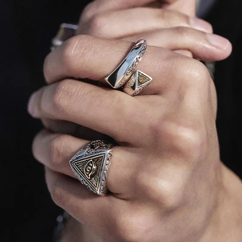 Japanese Brand × Jewelry × Vintage Retro Eye Cross Ring Size ONE SIZE - 5 Thumbnail