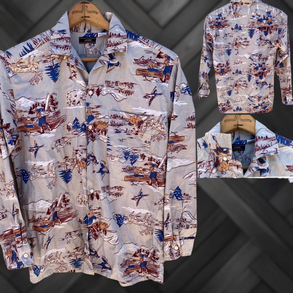 Vintage VINTAGE Axiom Flannel Shirt Camping Canoe Hunting Outdoors Made in USA size S Size US S / EU 44-46 / 1 - 1 Thumbnail