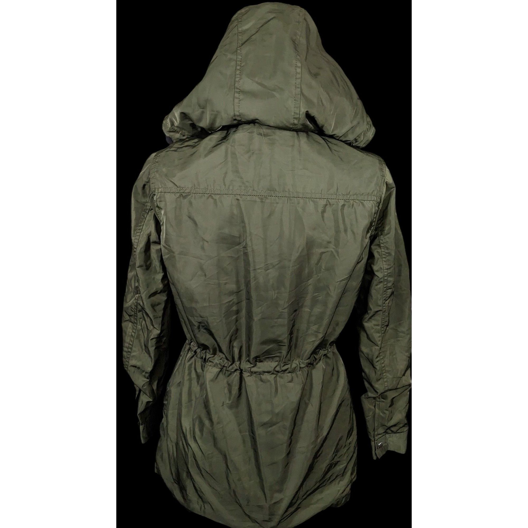 Other Green And Black Zip Up Hooded Jacket by Cali 1850 Size S / US 4 / IT 40 - 3 Thumbnail