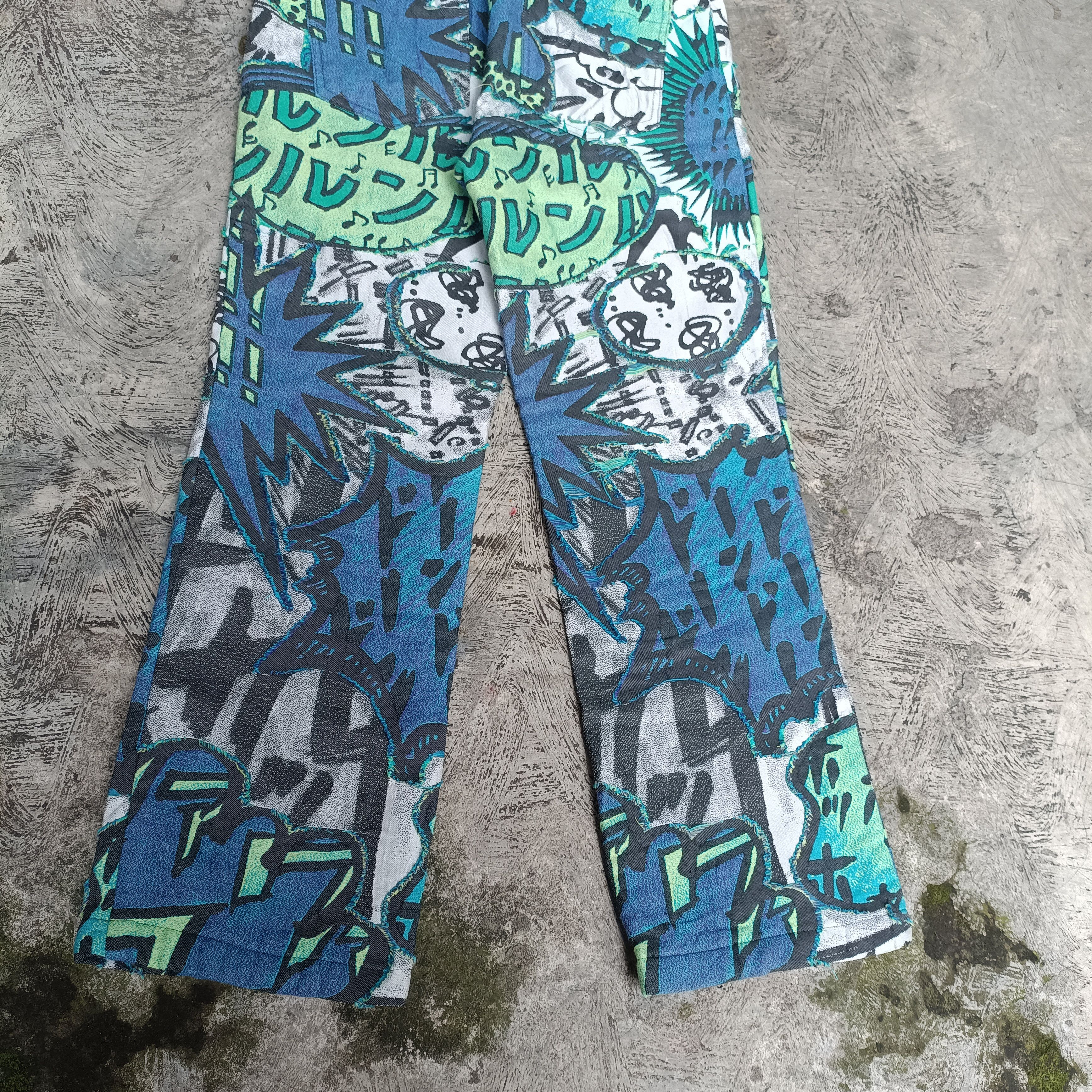 Pleats Please Issey Miyake RARE Pleats Please Anime Manga Japan Patern Cotton Size 28" / US 6 / IT 42 - 4 Thumbnail