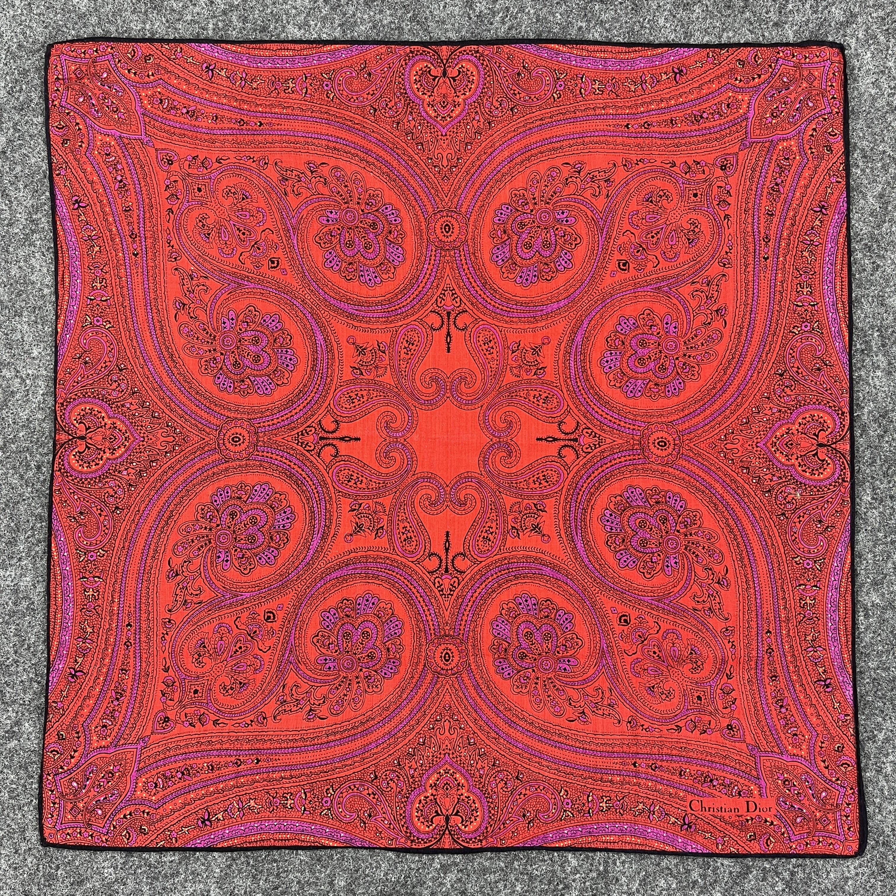 Vintage Christian Dior Handkerchief / Neckerchief B161 Size ONE SIZE - 2 Thumbnail