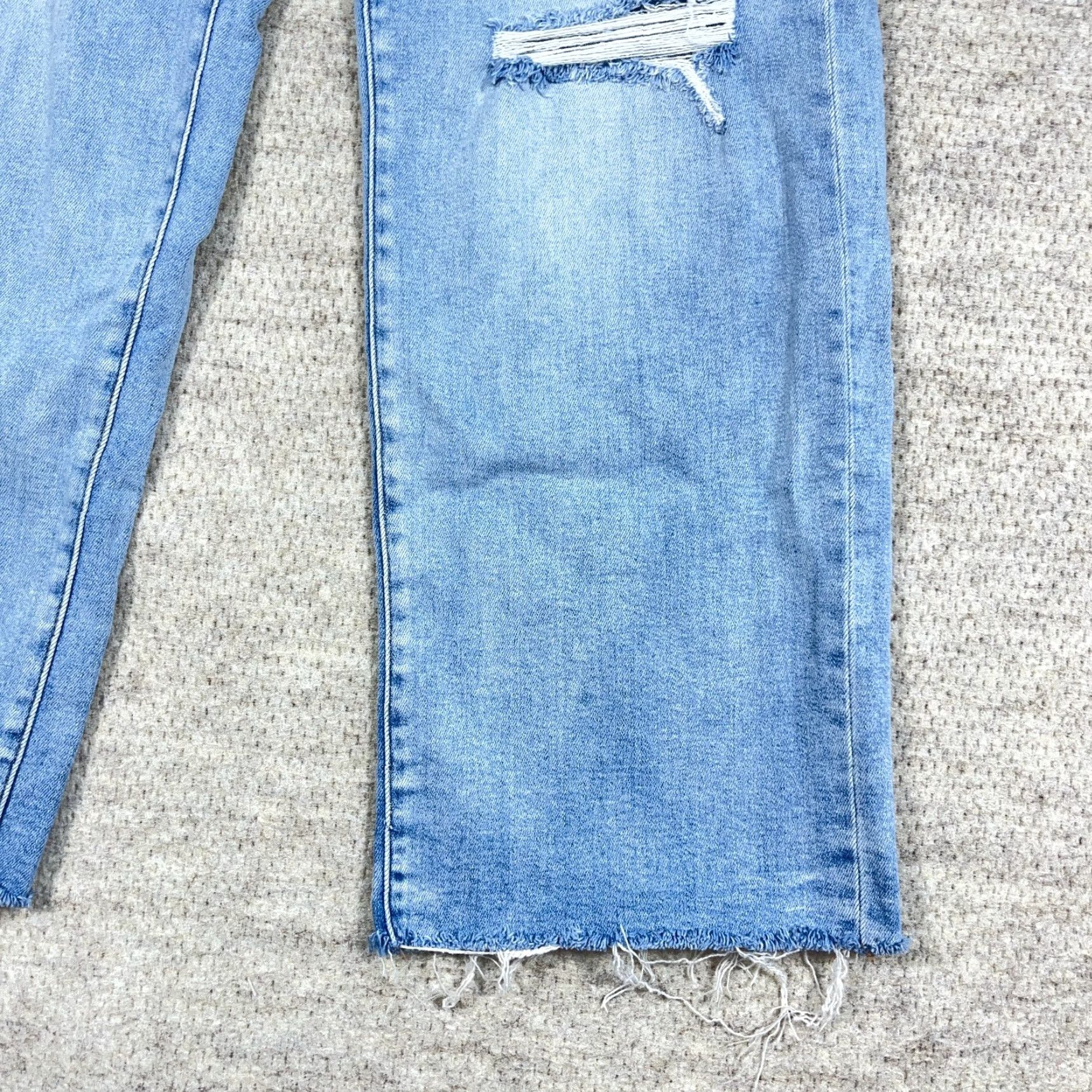 Vintage Judy Blue Jeans Women 34 Wide Leg Distressed High Rise Vintage Style Blue 5-Pocket Regular Fit Boyfriend Straight Space: N/A Size 24" / US 00 / IT 34 - 7 Thumbnail