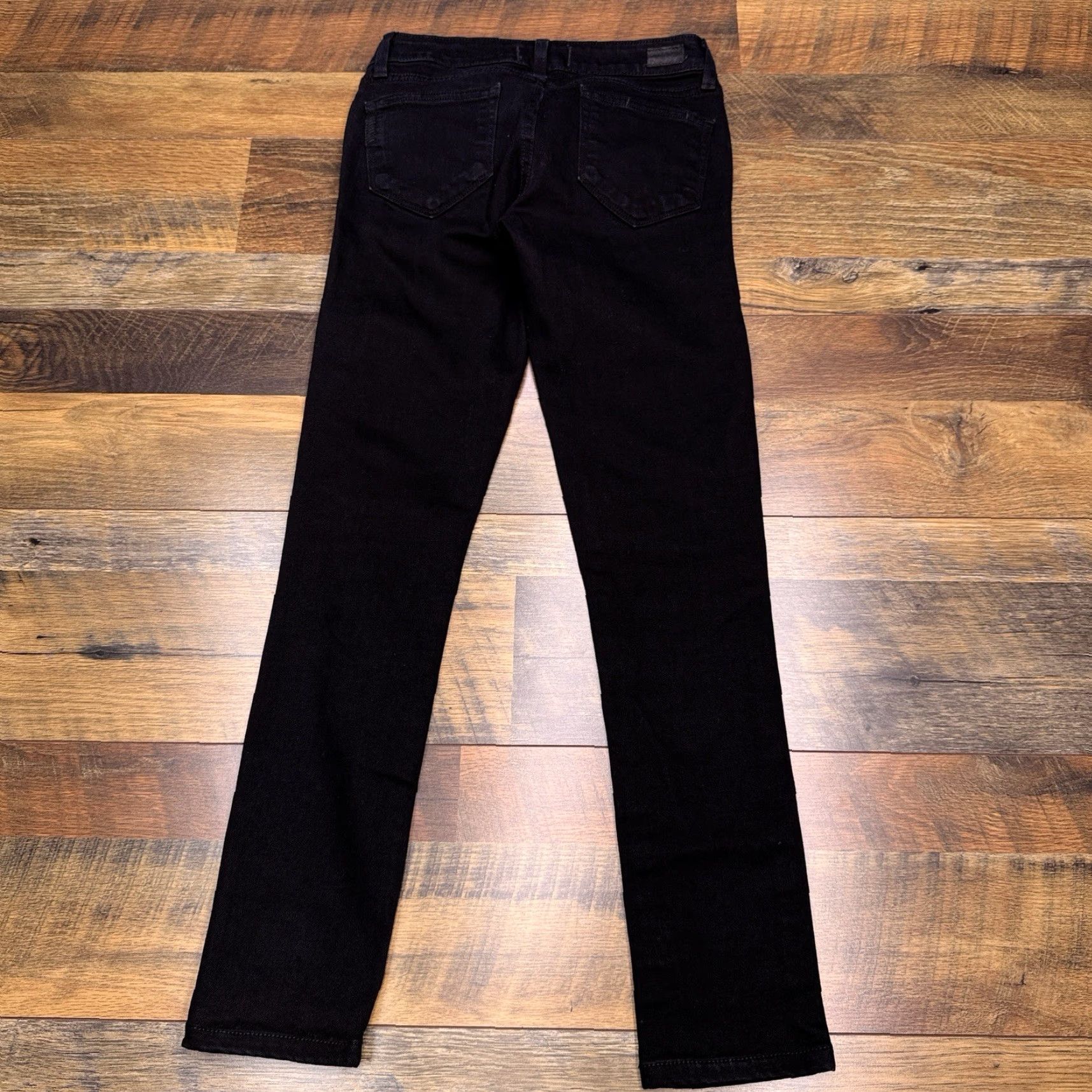 Paige Paige Jeans Women 25 Black Ankle Skinny Low Rise Stretch USA Size 42" / US 20 - 2 Thumbnail