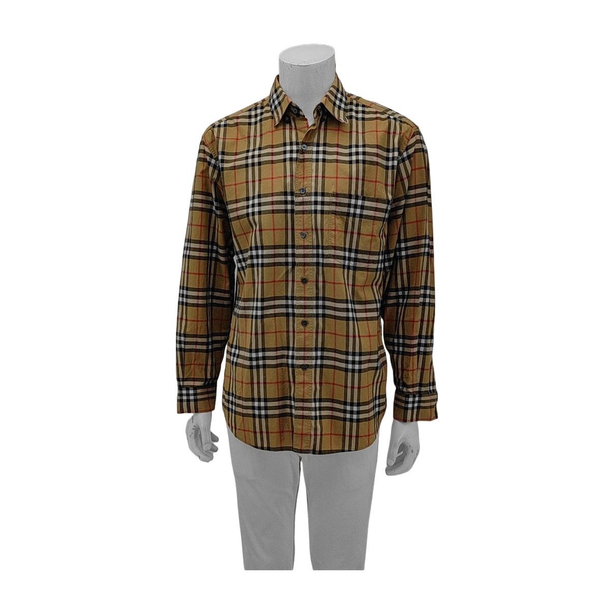 Burberry Burberry Check Long Sleeve Cotton Shirt L Size US L / EU 52-54 / 3 - 1 Thumbnail