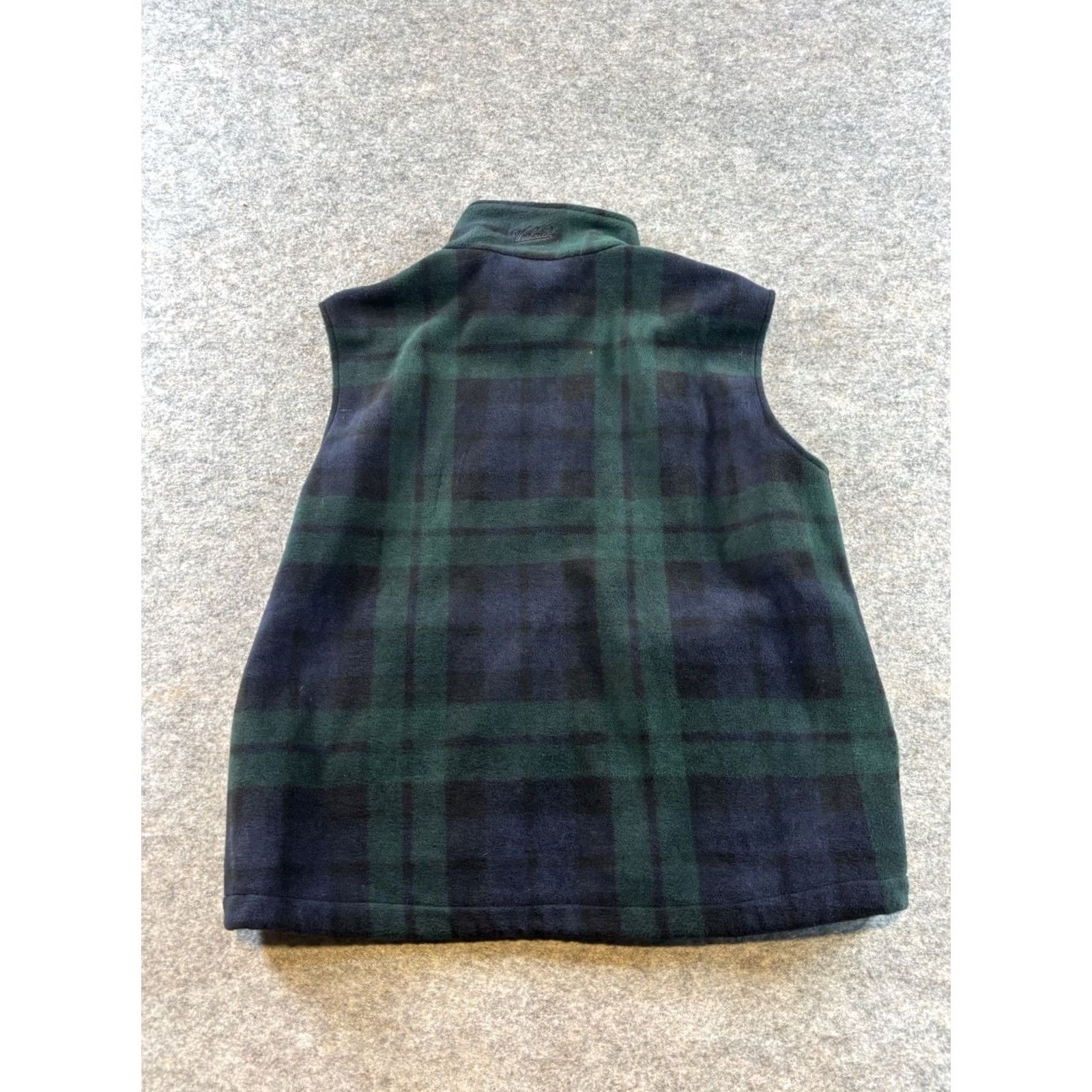 Vintage VINTAGE Woolrich Vest Woolrich Woolen Mills Plaid Full Zip 100% Polyester Size L Men’s Regular Mid-Length Blue/Green Size US L / EU 52-54 / 3 - 5 Thumbnail