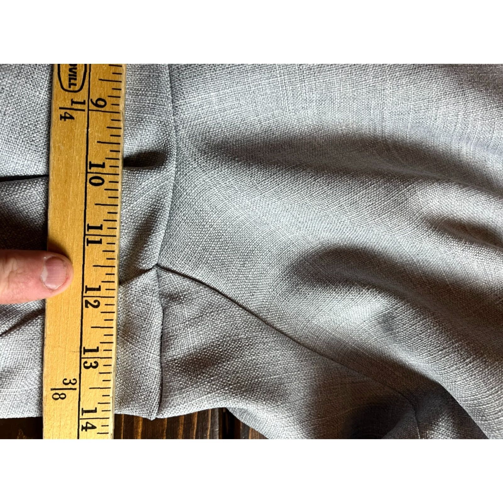 Vintage Alfred Dunner Pants Womens 14 Gray Classic Fit Elastic Waist Proportioned Shorts Size 36" / US 14 / IT 50 - 5 Thumbnail