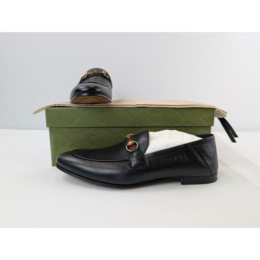 Gucci o1rshd1 Gnello Plonge Leather Loafer Boots in Nero Size US 11.5 / EU 44-45 - 19 Thumbnail