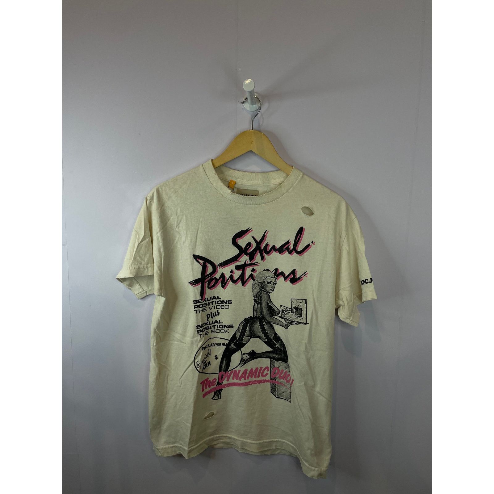 Gallery Dept. Gallery Dept Sexual Positions Tee Cream Pink Used Small Size US S / EU 44-46 / 1 - 1 Thumbnail