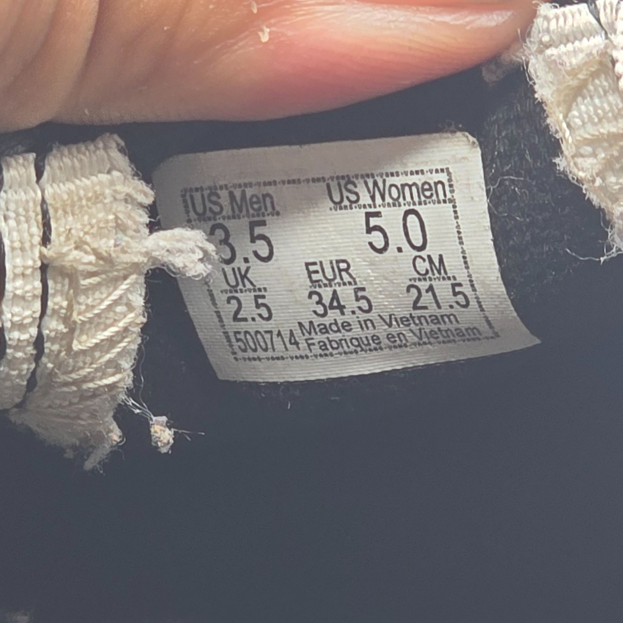 Vans Vans Old Skool Stacked Womens Size 5 Shiny Black Silver Whit Size US 5 / IT 35 - 7 Thumbnail