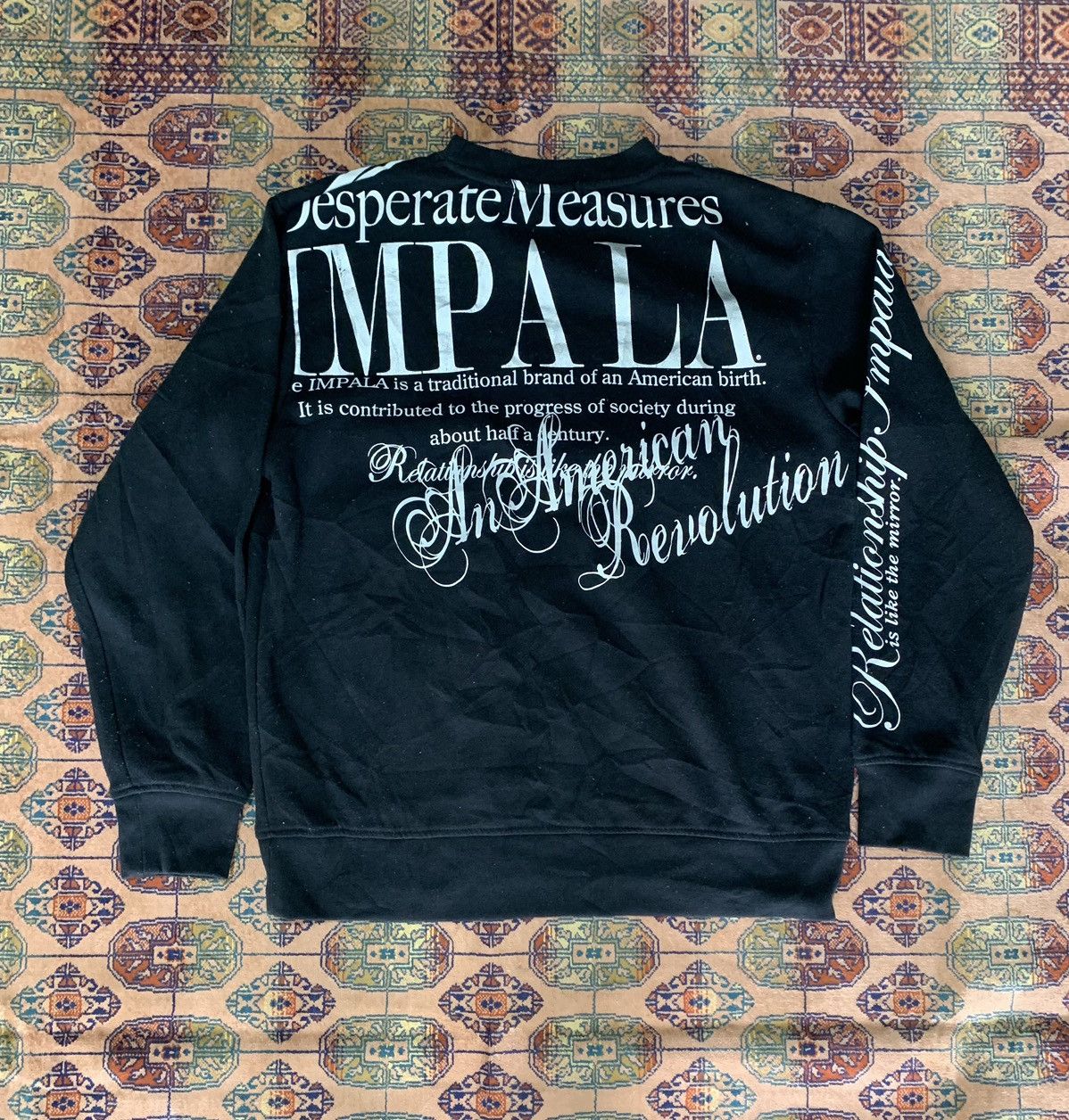 ‼️IMPALA JACKET PUNK POEM BONDAGE SKULL JAPANESE