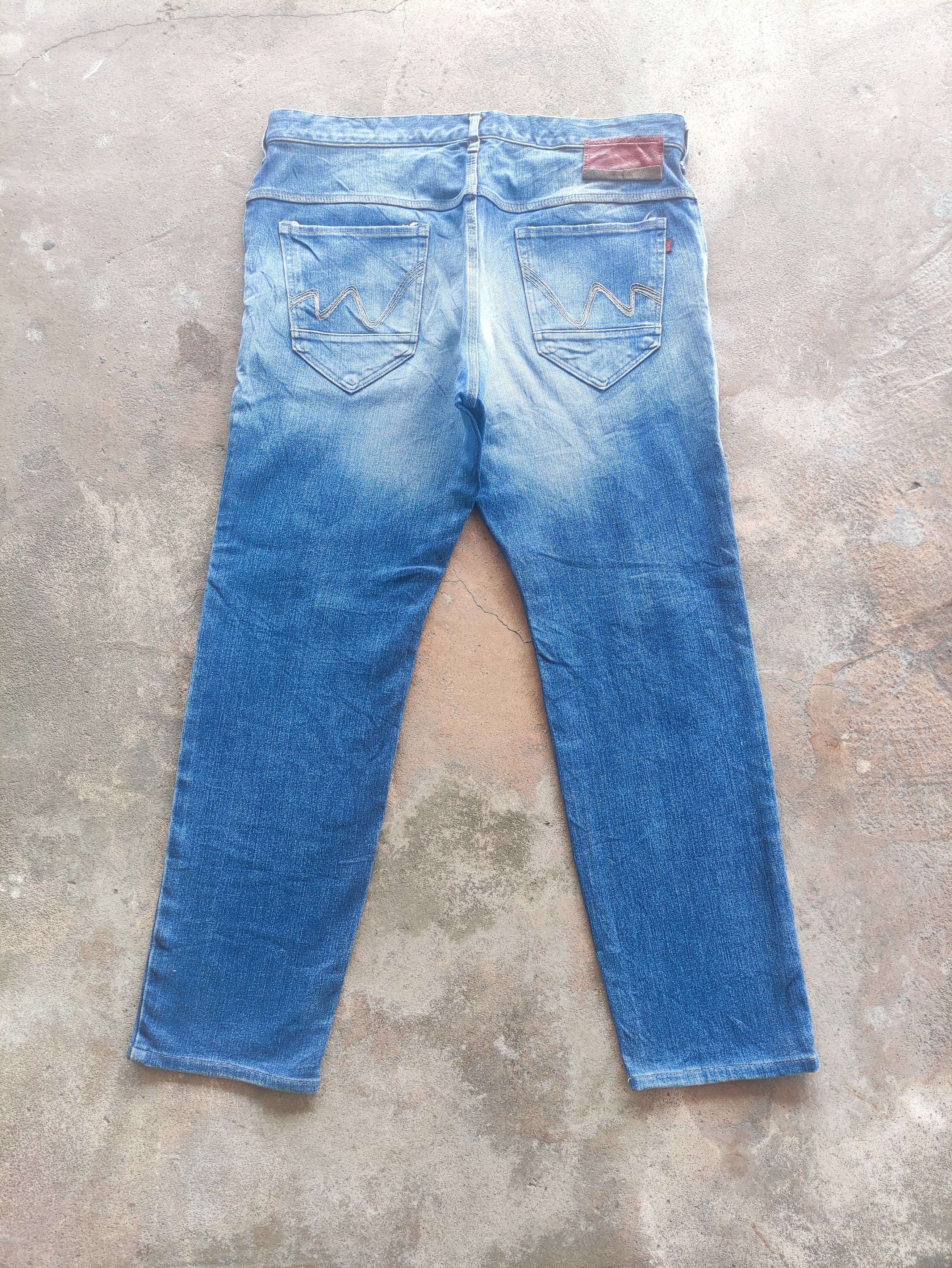 Edwin × Jean × Vintage Vintage Edwin Distressed Denim Faded Pants Jeans W38 Size US 38 / EU 54 - 10 Thumbnail
