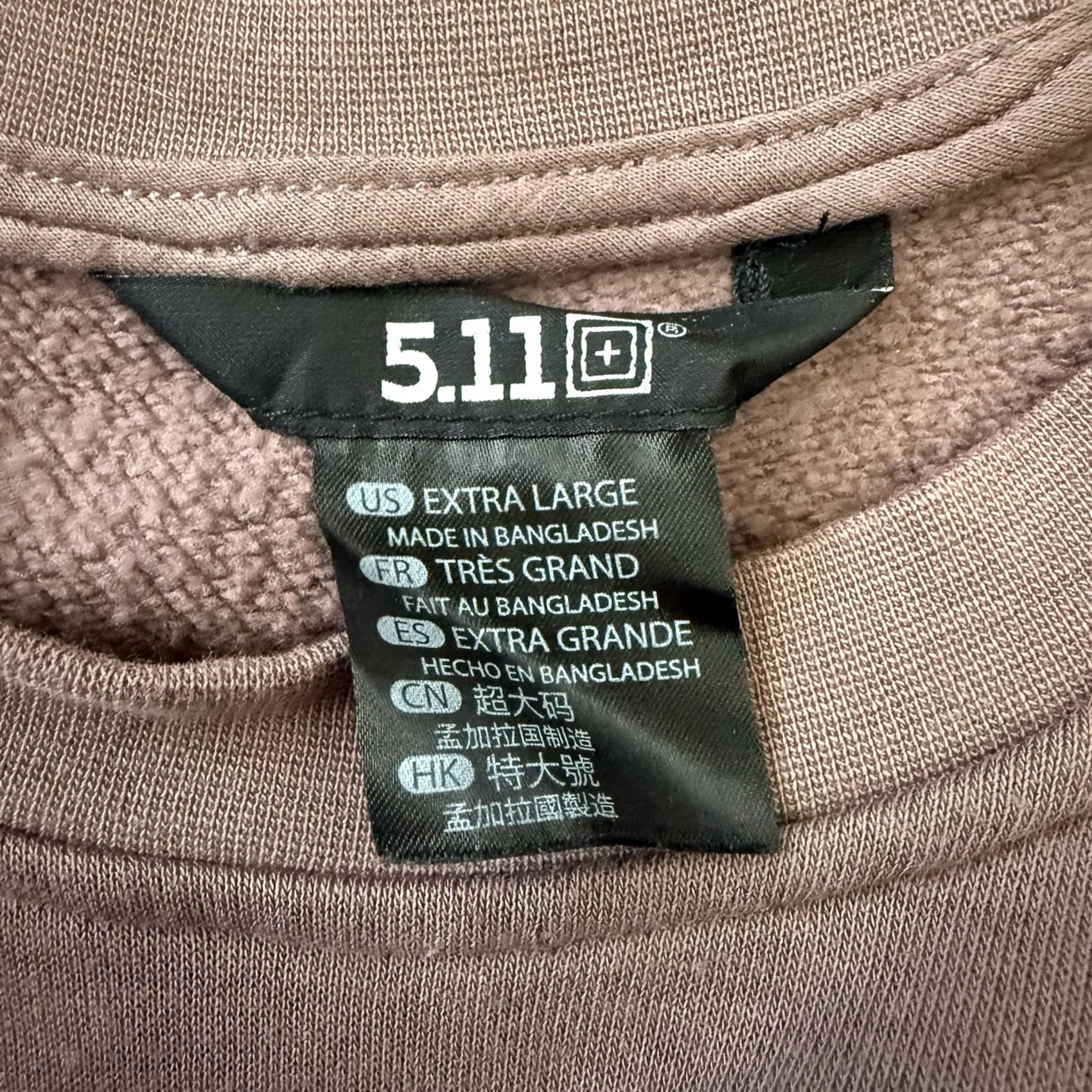Vintage 5.11 Tactical Fleece Sweatshirt Mens XL Mauve Crewneck Pullover 72233 Size US XL / EU 56 / 4 - 2 Thumbnail