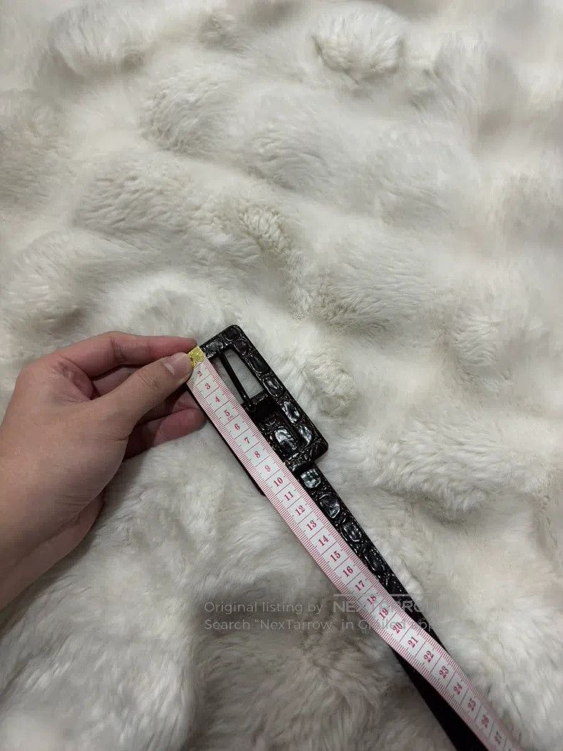 Saint Laurent Paris Saint Laurent Paris size 70 Large Embossed Belt Size ONE SIZE - 7 Thumbnail