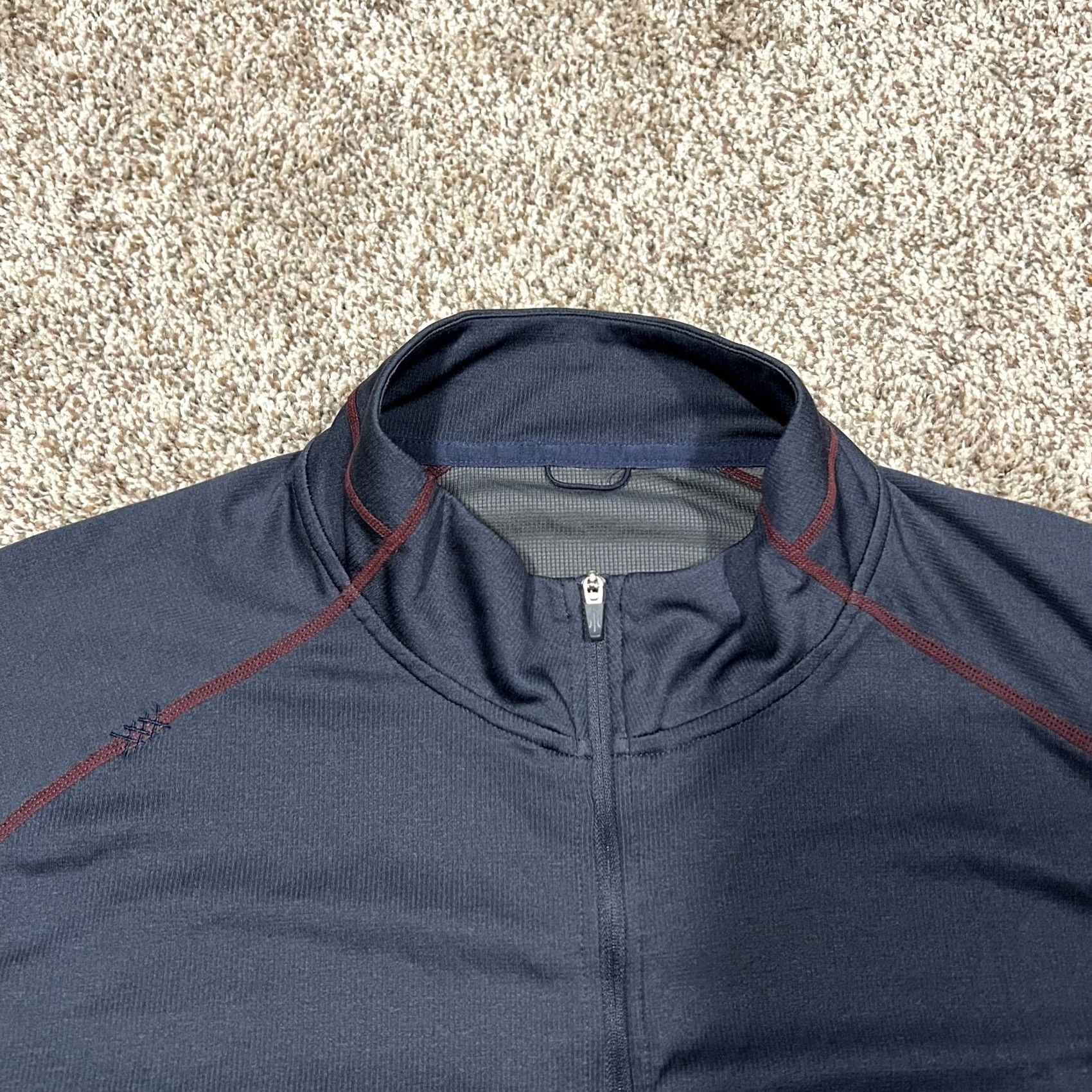 Rhone Rhone Session 1/4 Zip Pullover 2XL XXL Blue Long Sleeve Breathable Lightweight Size US XXL / EU 58 / 5 - 4 Thumbnail