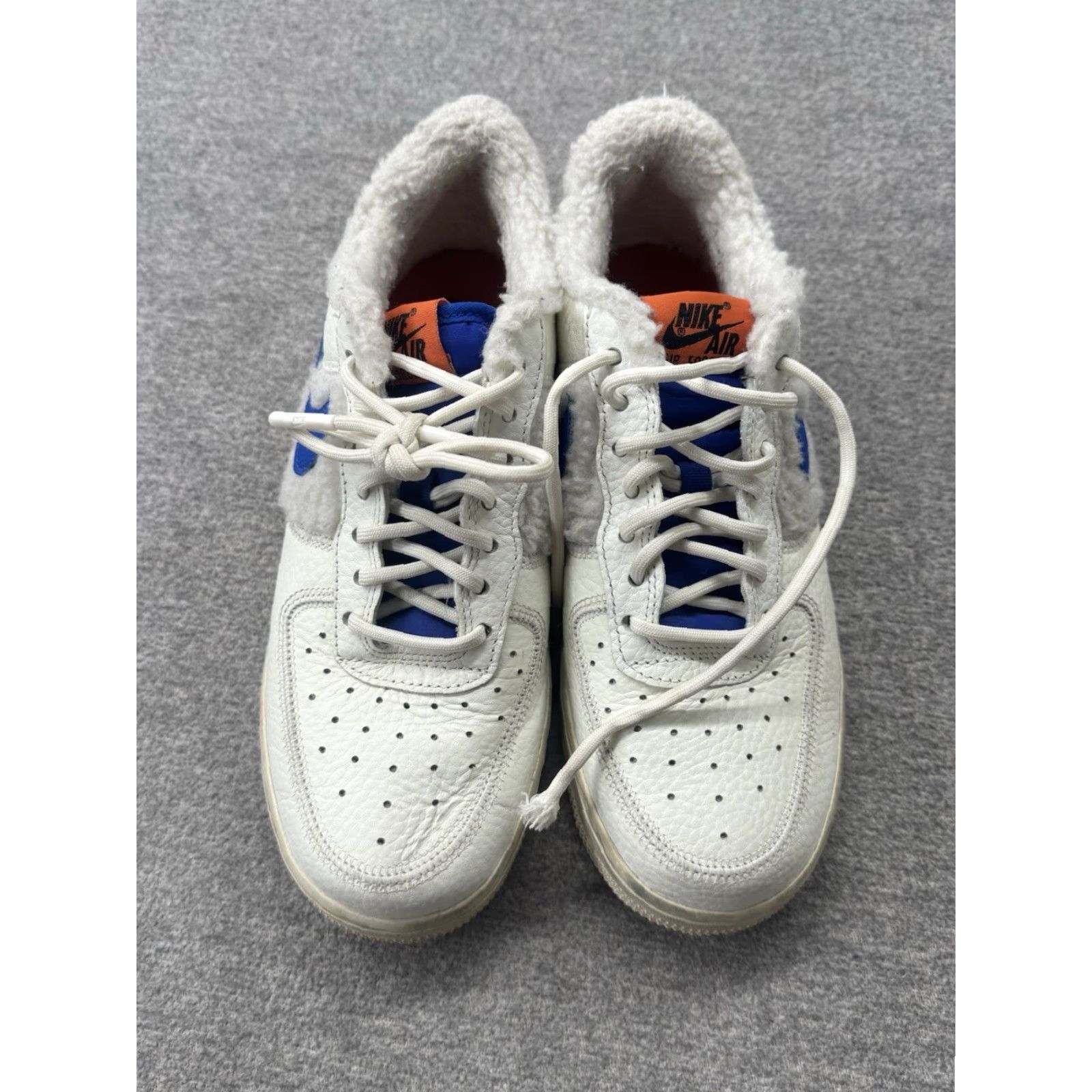 Nike Nike Air Force 1 '07 Sherpa Fleece Sail Racer Blue DO6680-100 Size 7.5 Women Sneakers Size S / US 4 / IT 40 - 6 Thumbnail