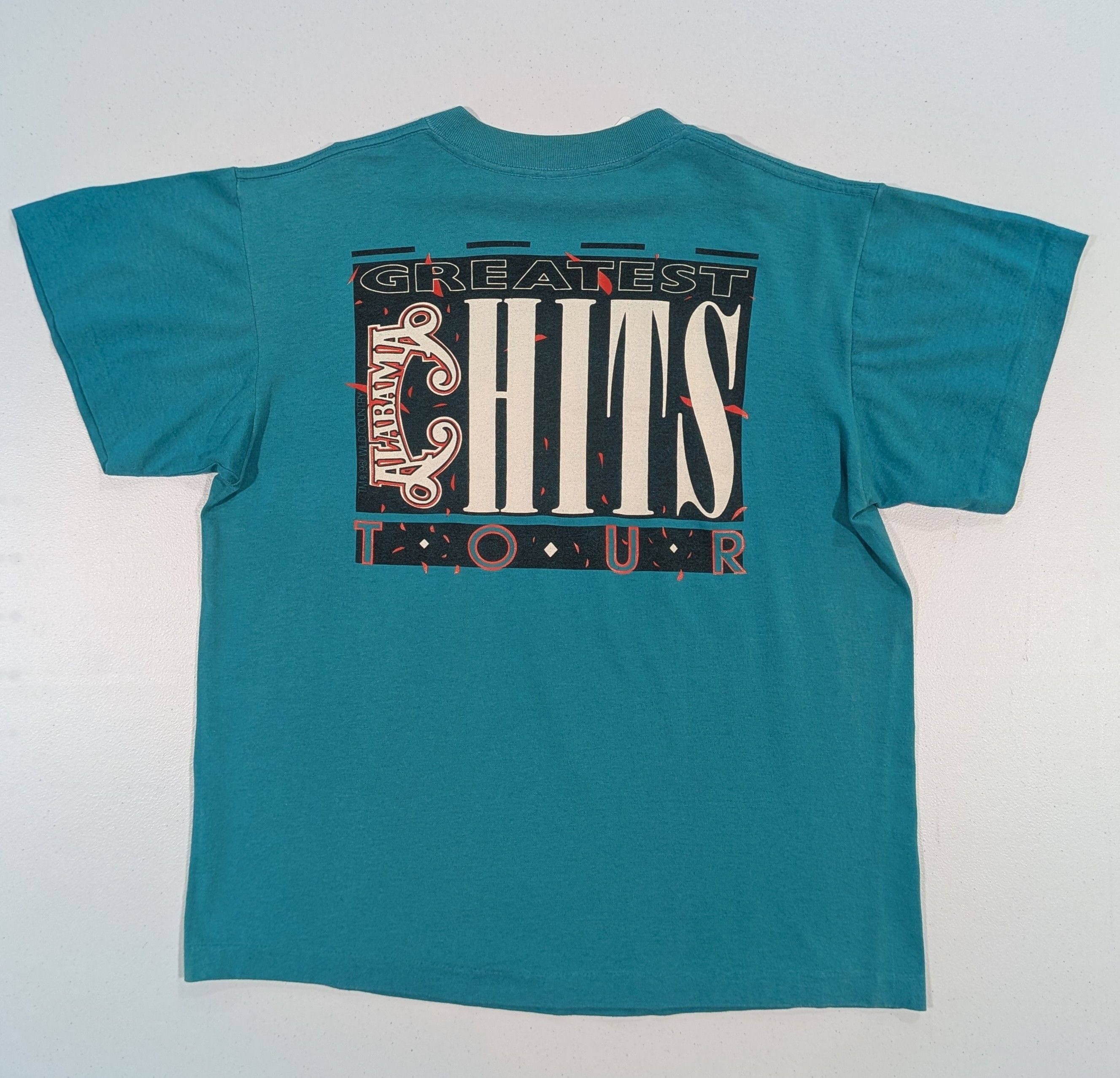 TEE JAYS Vintage 1981 Alabama Greatest Hits Tour Single Stitch Tee Size L / US 10 / IT 46 - 5 Thumbnail