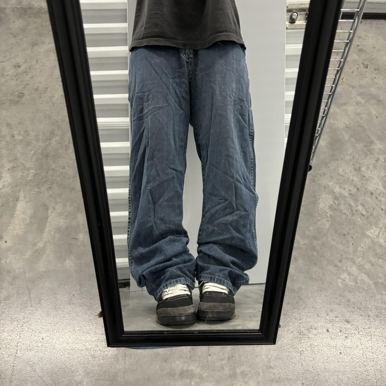 Japanese Brand × Vintage Crazy Vintage Y2K/2000s Grunge Medium Wash Denim Jeans! Size US 32 / EU 48 - 1 Thumbnail