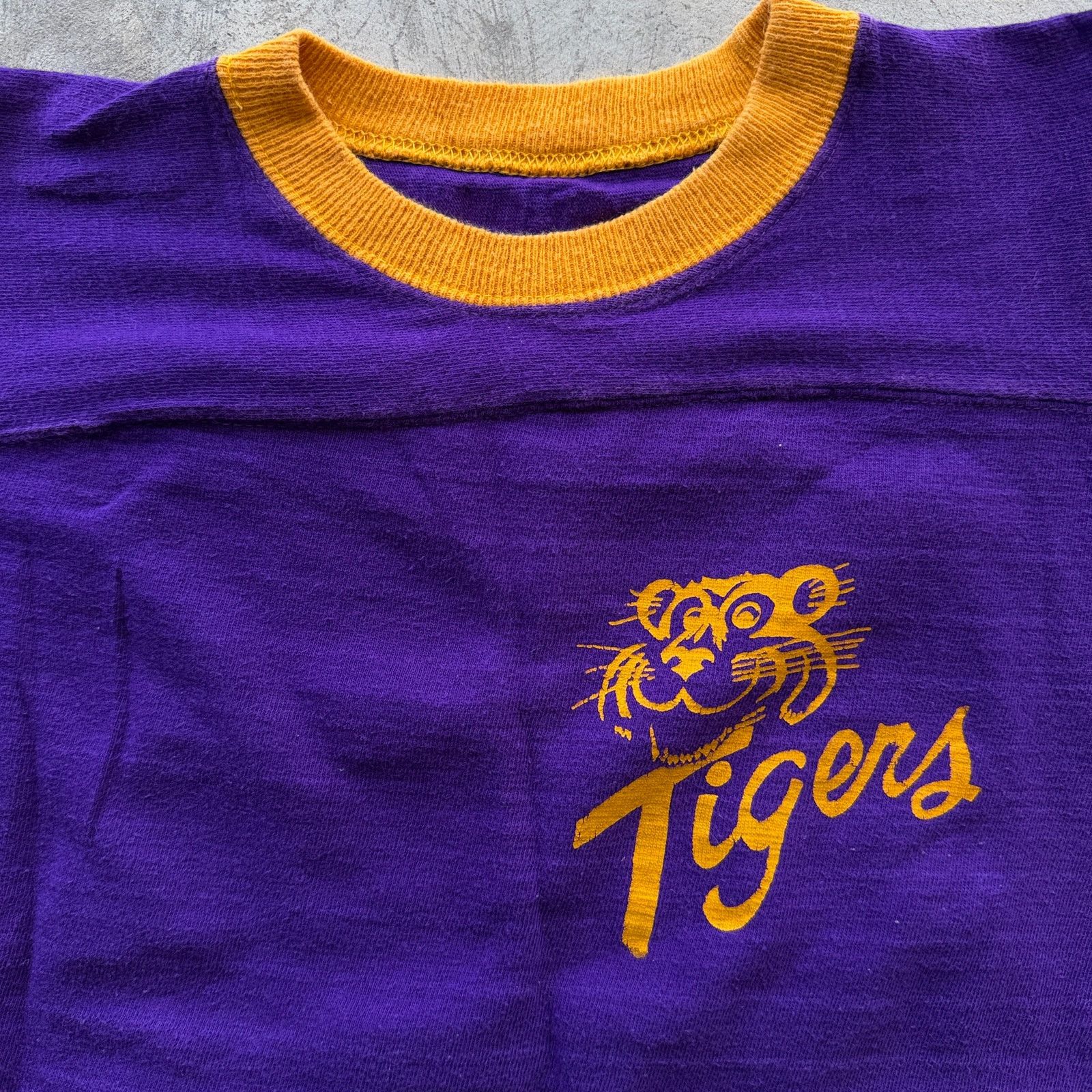 Other 60s LSU Tigers Football Jersey T-Shirt Purple Gold Ringer Size M / US 6-8 / IT 42-44 - 2 Thumbnail