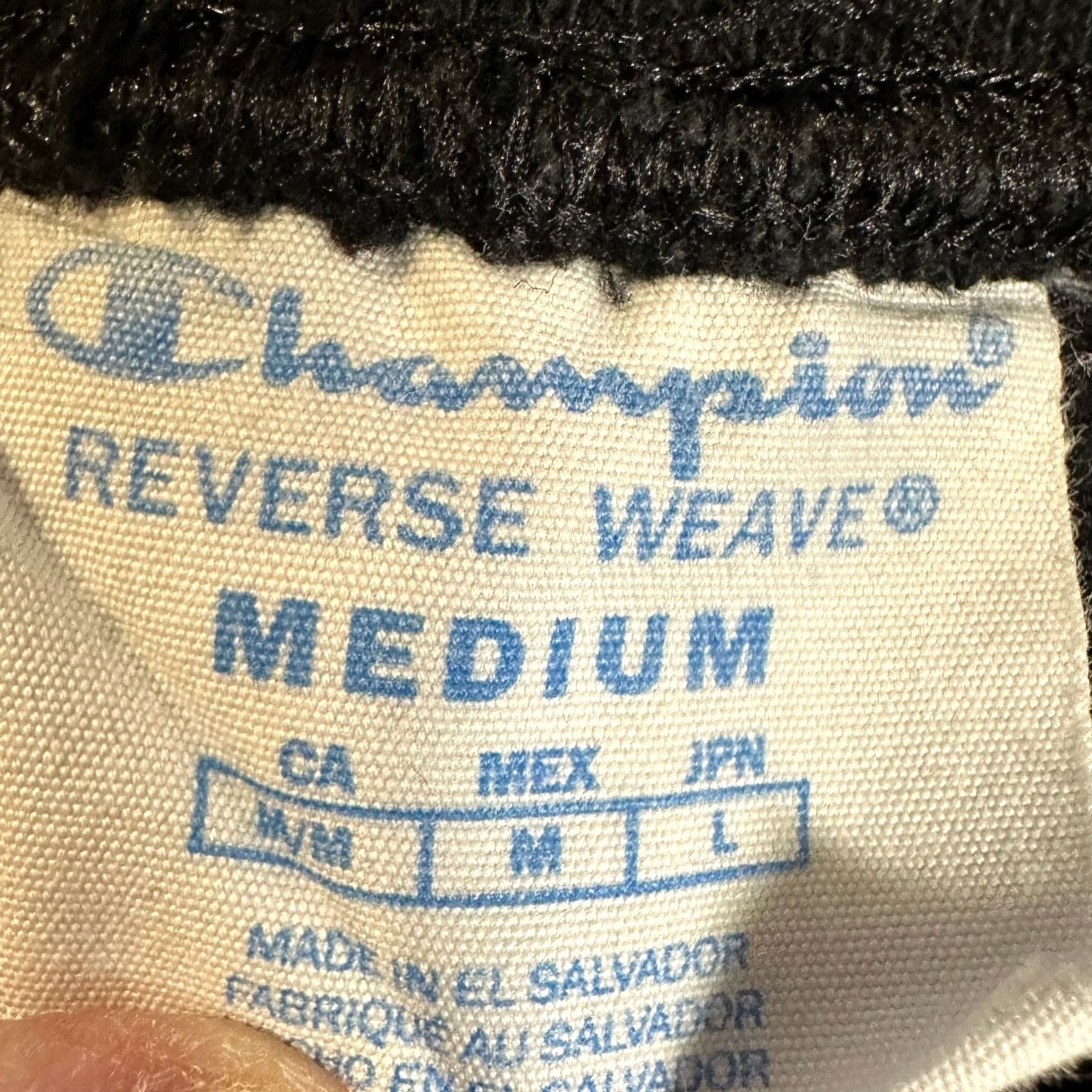 Champion Champion Reverse Weave Sweatpants Jogger Mens Medium Black Drawstring Pocket Size US 31 - 3 Thumbnail