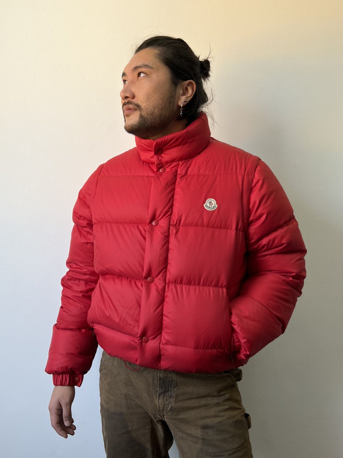 Moncler Vintage Moncler Down puffer transformer vest jacket Size US XL / EU 56 / 4 - 1 Thumbnail
