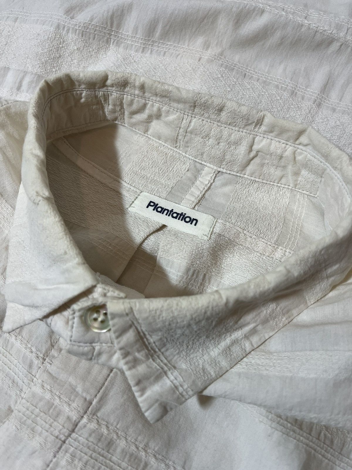 Issey Miyake Plantation by Issey Miyake White Pleated Shirt Size US L / EU 52-54 / 3 - 7 Thumbnail