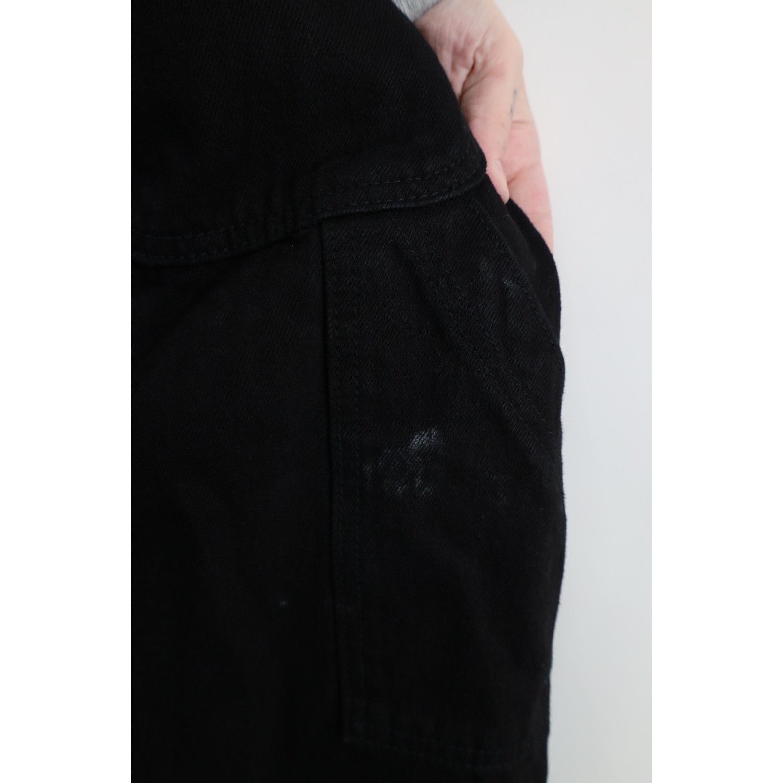 Vintage Deadstock Vintage 90s Streetwear Baggy Denim Jean Shortalls Size 28" / US 6 / IT 42 - 14 Thumbnail