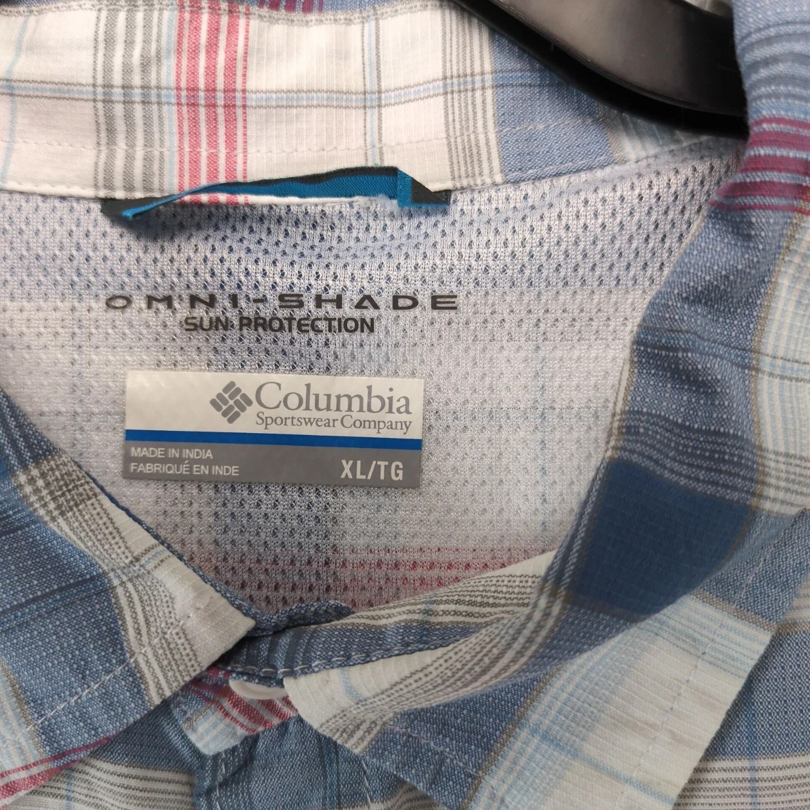 Columbia Columbia Sportswear Omni-Shade Blue Plaid Button Up Shirt XL Size US XL / EU 56 / 4 - 3 Thumbnail
