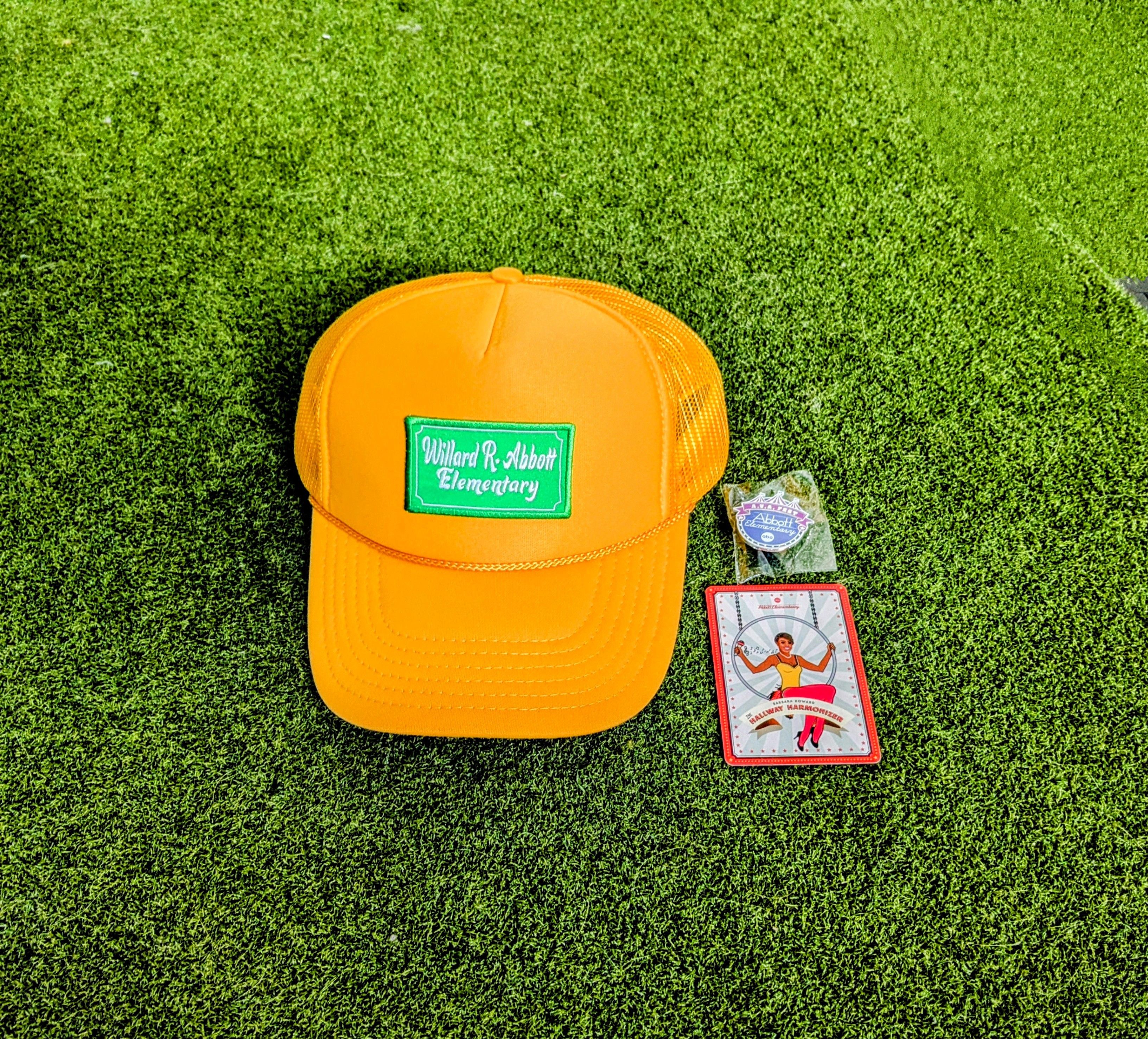 Designer 2024 D23 Abbott Elementary A.V.A Fest Trucker Hat+Pin+Card Size ONE SIZE - 1 Thumbnail