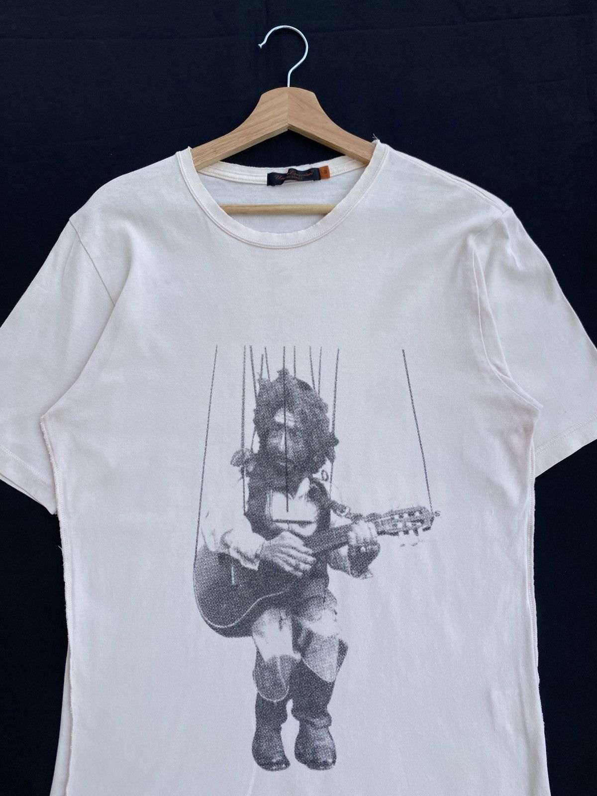 Undercover SS06 Reverse Seam Guitar Puppet Tee Bob Dylan