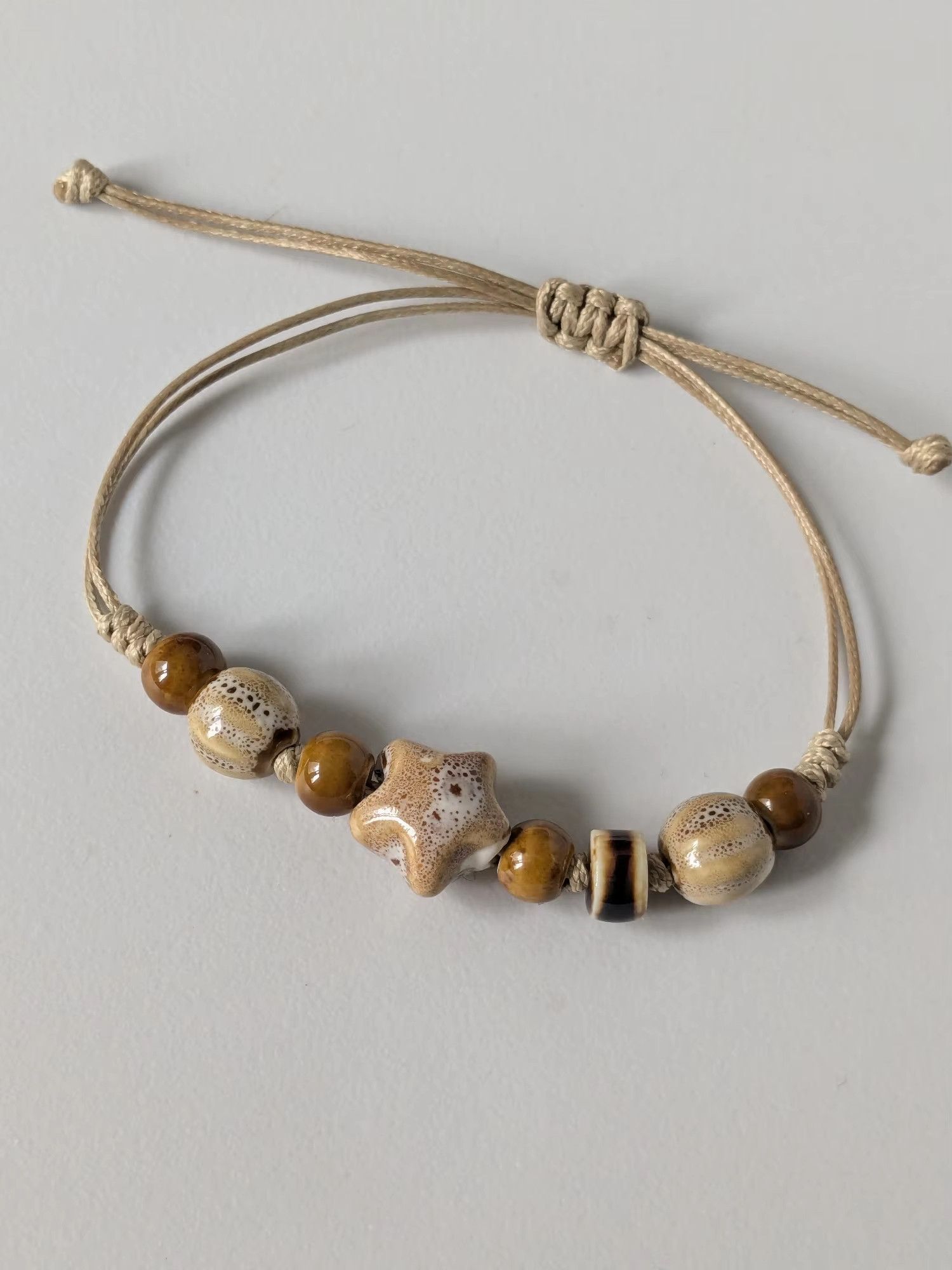 Handmade Star Ceramic Bracelet Handmade Jewelry Gift For Her Size ONE SIZE - 1 Thumbnail