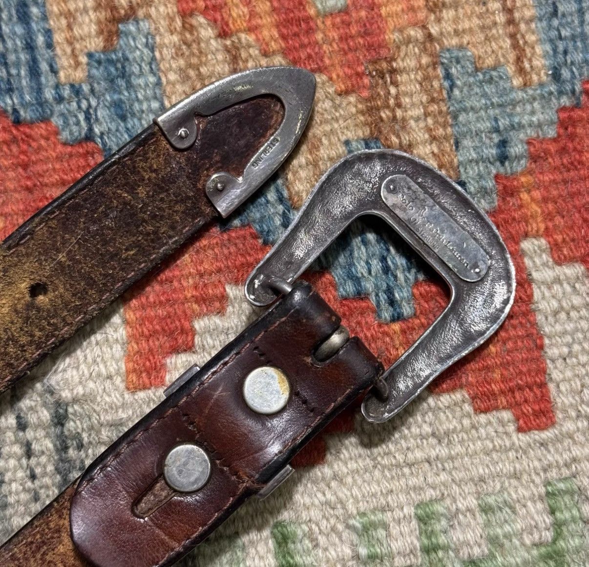 Polo Ralph Lauren Ralph Lauren Silver Buckle Cavalry Belt K22 Size ONE SIZE - 5 Thumbnail