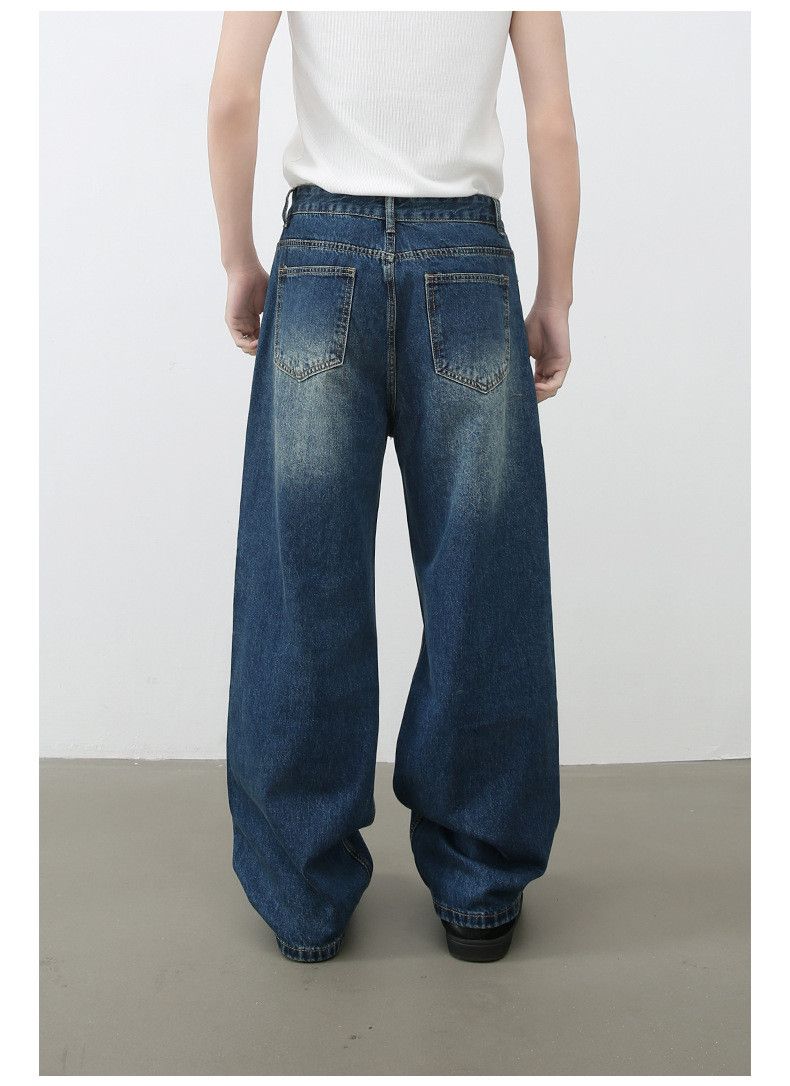 Japanese Brand American men's street retro vibe loose straight ripped jeans Size US 32 / EU 48 - 5 Thumbnail
