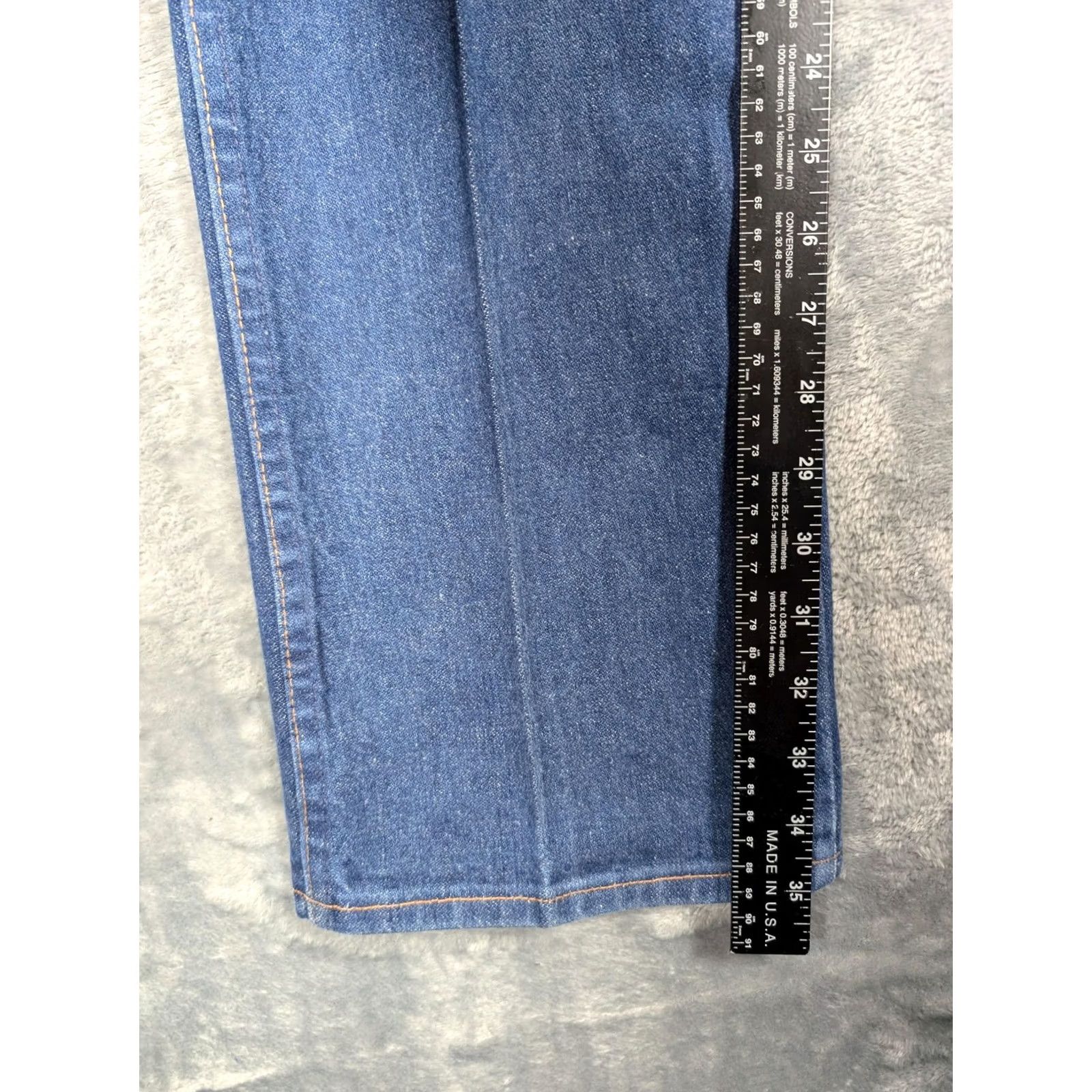 Wrangler Vintage Wrangler Jeans Mens 34x36 Blue 936PWD Cowboy Cut Western Straight Denim Cotton Five Pocket Zip Drive: USA Made - 1990s Style Mens Jeans Size US 34 / EU 50 - 4 Thumbnail