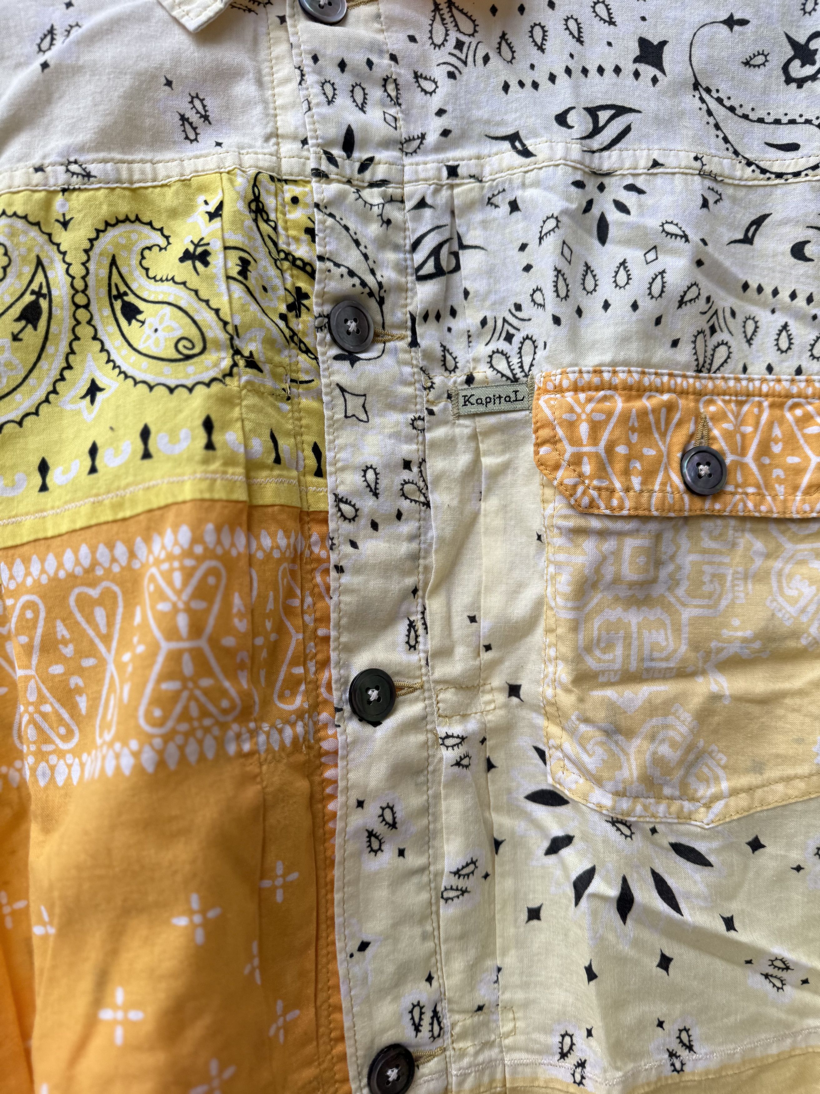 Kapital Kapital Yellow Bandana shirt Size US M / EU 48-50 / 2 - 4 Thumbnail