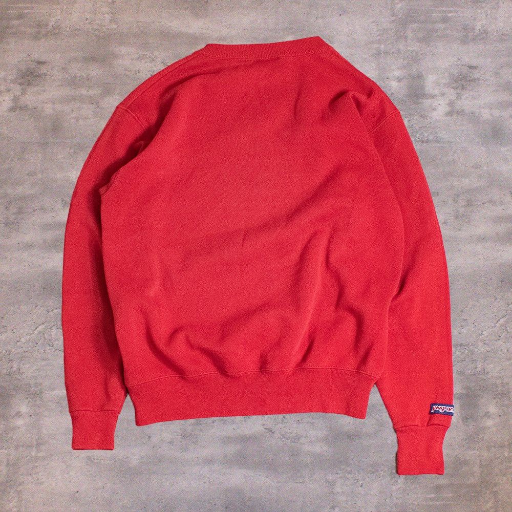 Jansport × Vintage Vintage 1990's Arkansas Razorback Burgundy Crew Neck Sweater Size US M / EU 48-50 / 2 - 2 Thumbnail